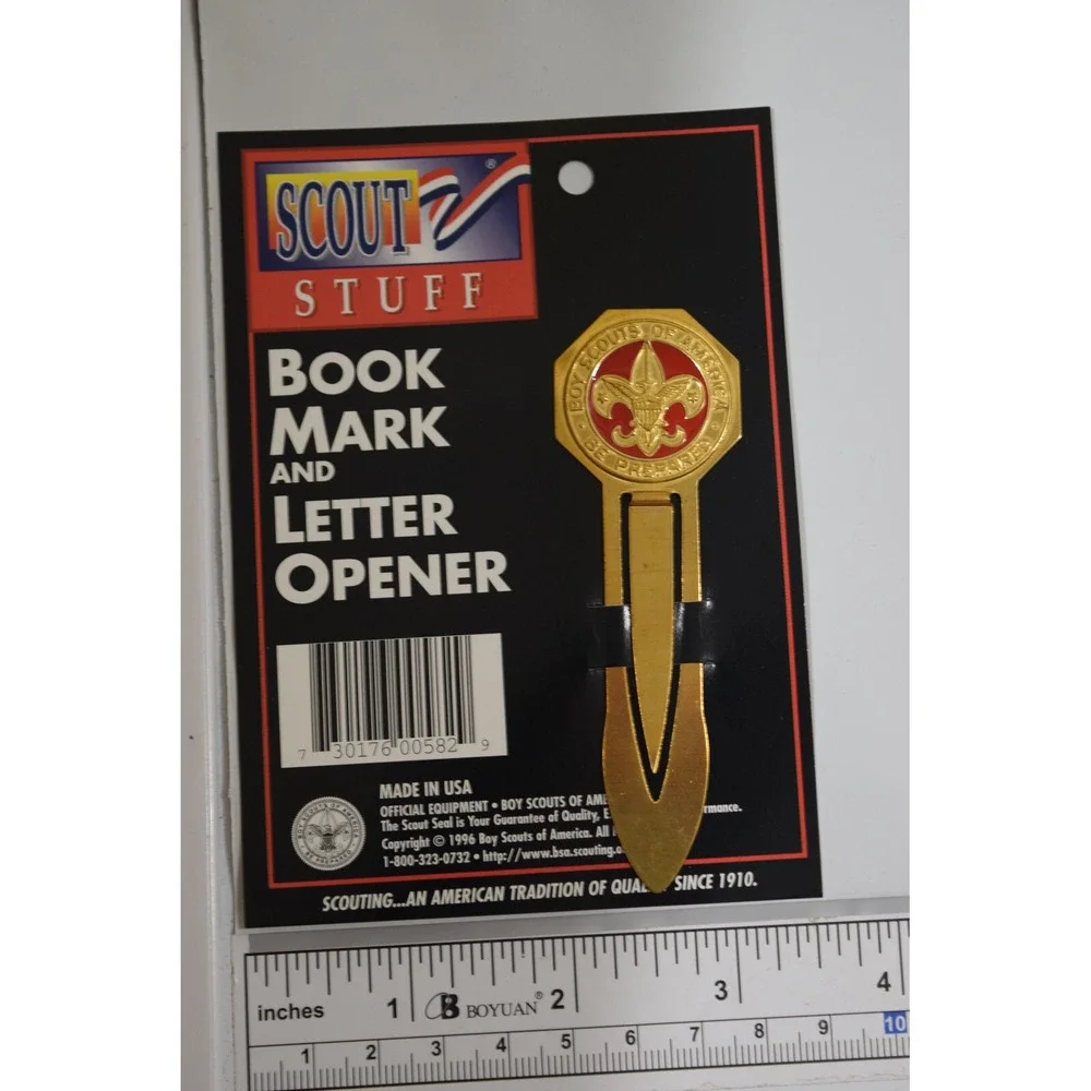 NEW Boy Scout Cub Book Mark Letter Opener Stocking Stuffer MR308